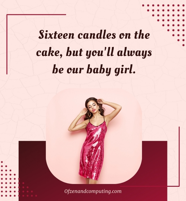 16th Birthday Instagram Captions For Daughter (2025)