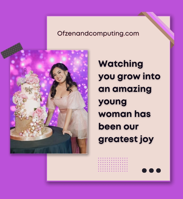 18th Birthday Instagram Captions For Daughter