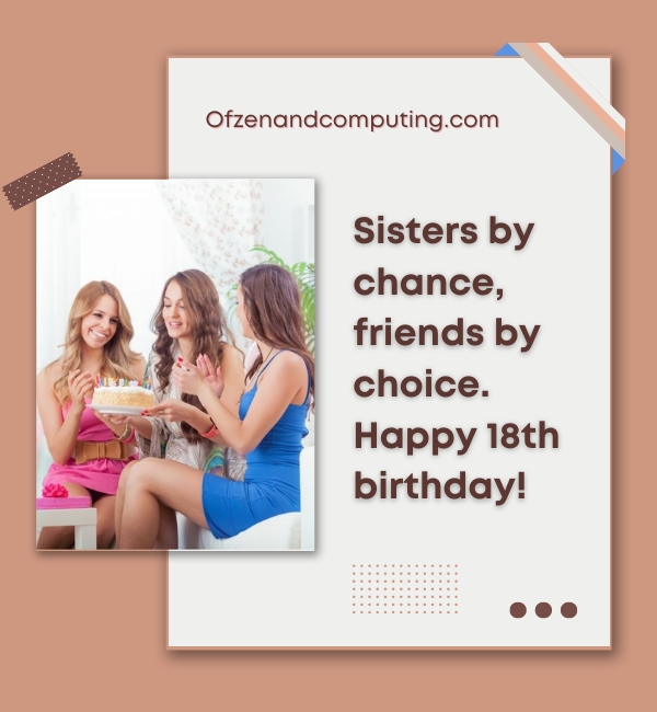 18th Birthday Instagram Captions For Sister