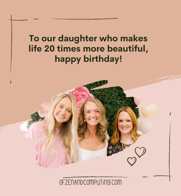 20th Birthday Instagram Captions For Daughter