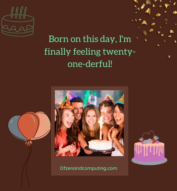 21st Birthday Instagram Captions For Selfies (2025)