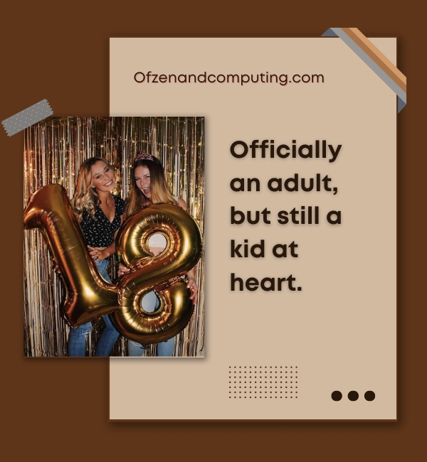 Aesthetic 18th Birthday Captions For Instagram