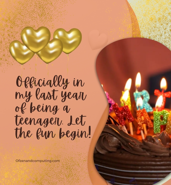 Best 19th Birthday Captions For Instagram