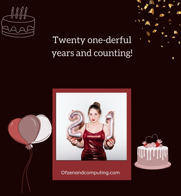 Clever 21st Birthday Captions For Instagram (2025)