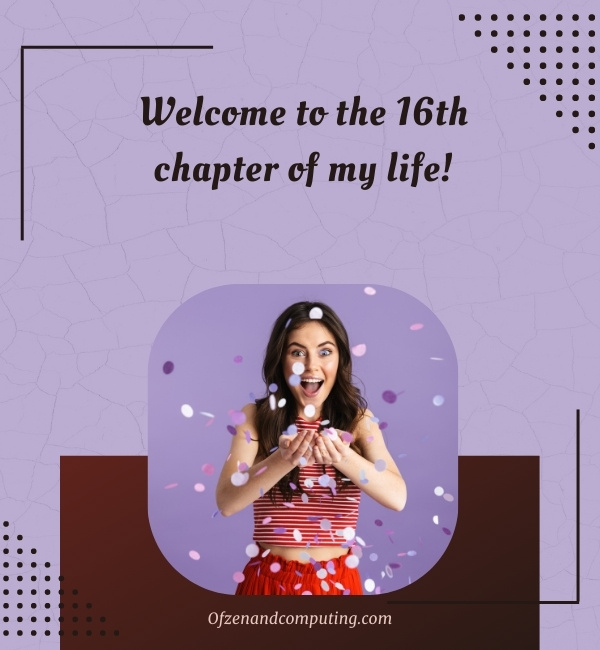 Cool 16th Birthday Captions For Instagram (2025)