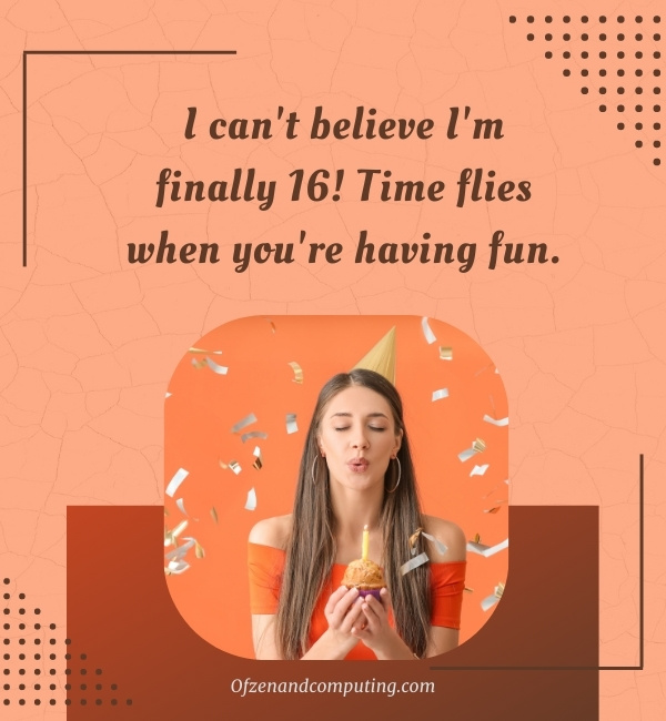 Creative 16th Birthday Captions For Instagram (2025)