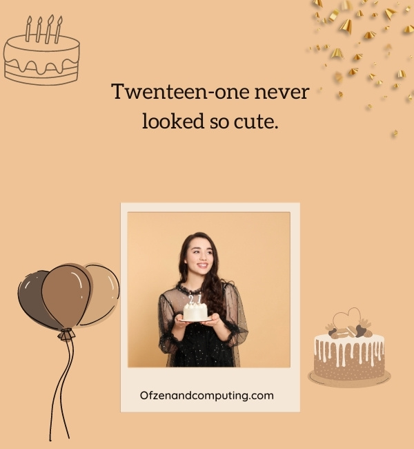 Cute 21st Birthday Captions For Instagram (2025)
