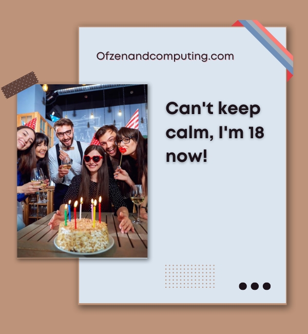 Funny 18th Birthday Captions For Instagram