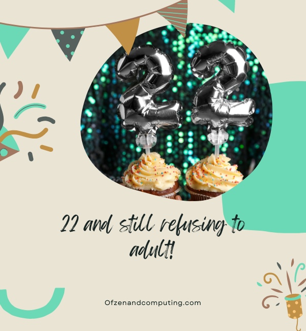 Funny 22nd Birthday Captions For Instagram (2025)