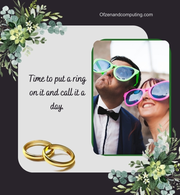 Funny Wedding Captions For Instagram (2025)