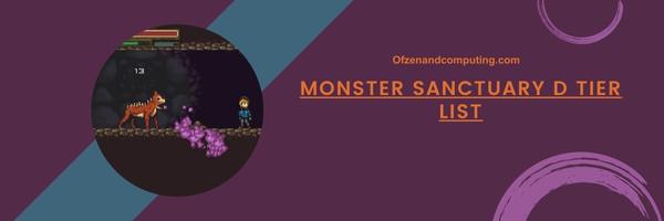 Monster Sanctuary D Tier List 2025– The Diamond-in-the-Rough Demons