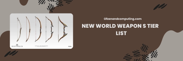 New World Weapon S Tier List 2025- Masters of Environment