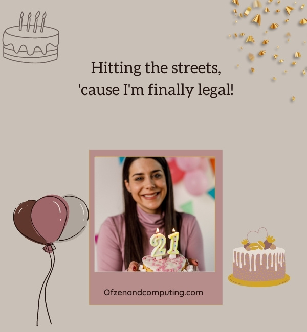Sassy 21st Birthday Captions For Instagram (2025)