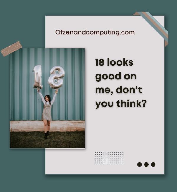 Simple 18th Birthday Captions For Instagram