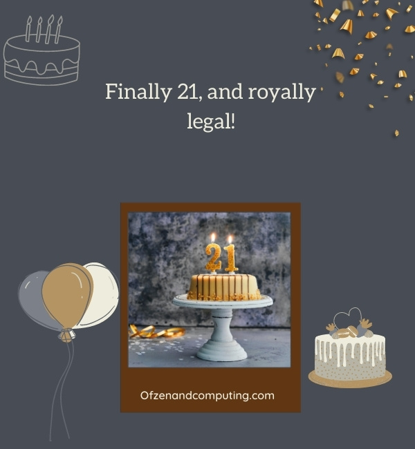 Unique 21st Birthday Captions For Instagram (2025)