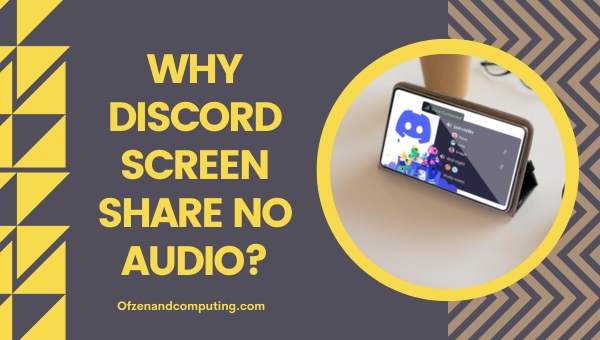 Why Discord Screen Share No Audio?