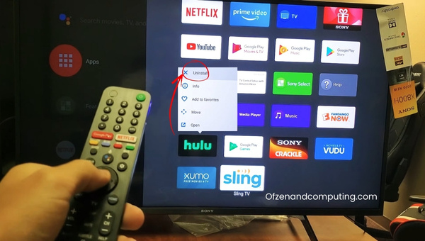 Uninstall and Reinstall the Hulu App