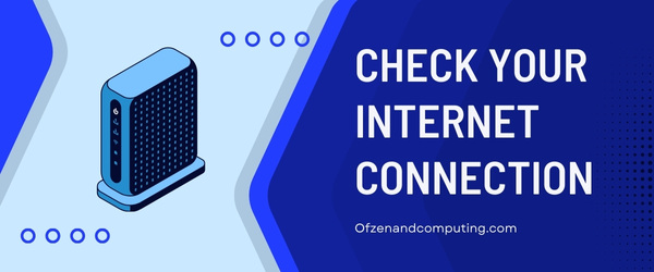 Check Your Internet Connection - Fix Disney Plus Error Code 39