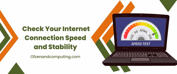 Check Your Internet Connection Speed and Stability - Fix Travis Rilea Error Code in MW2