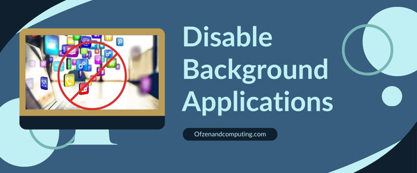 Disable Background Applications - Fix League of Legends Error Code 0U