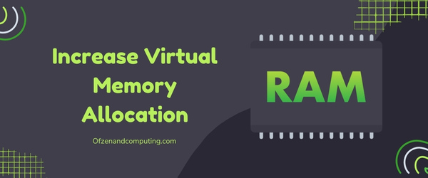 Increase Virtual Memory Allocation - Fix COD: Modern Warfare 2 Error Code 0x887a0005