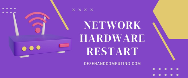 Network Hardware Restart - Fix Nintendo Error Code 9001-0026