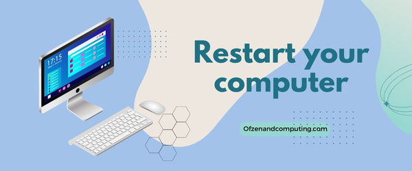 Restart Your Computer - Fix Microsoft Error Code 80180014