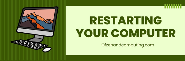 Restarting Your Computer - Fix Chrome Error Code RESULT_CODE_HUNG