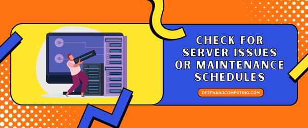 Check for server issues or maintenance schedules - Fix Steam Error Code E20