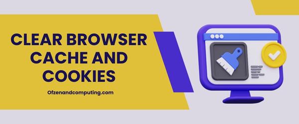 Clear Browser Cache And Cookies - Fix Roblox Error Code 429