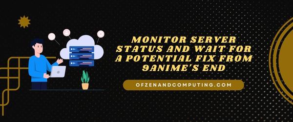 Monitor server status and wait for a potential fix from 9Anime's end - Fix 9Anime Error Code 233011