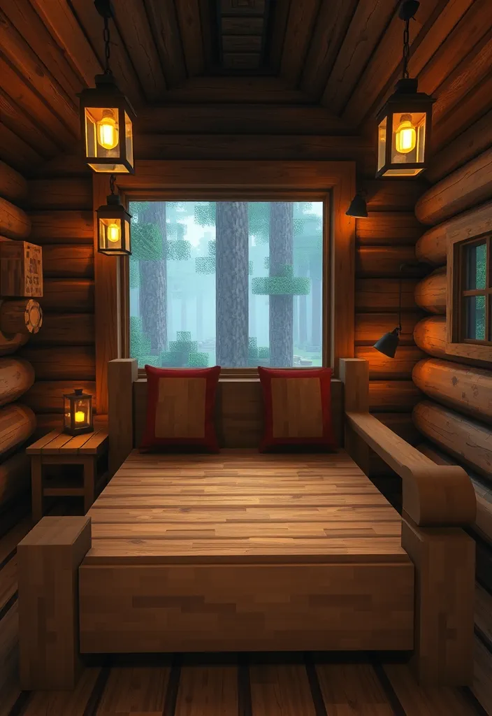 Minecraft Bed Builds Ideas: The Classic Wooden Bed
