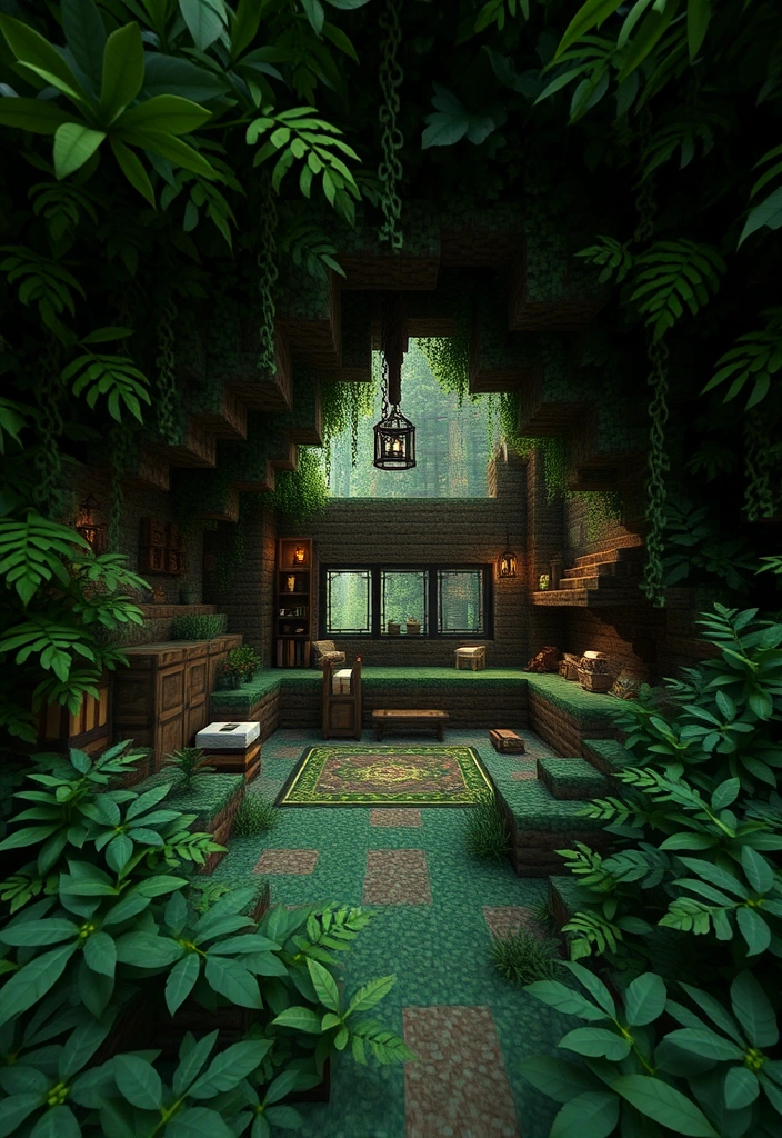 Minecraft Jungle House Ideas: Secret Jungle Hideout