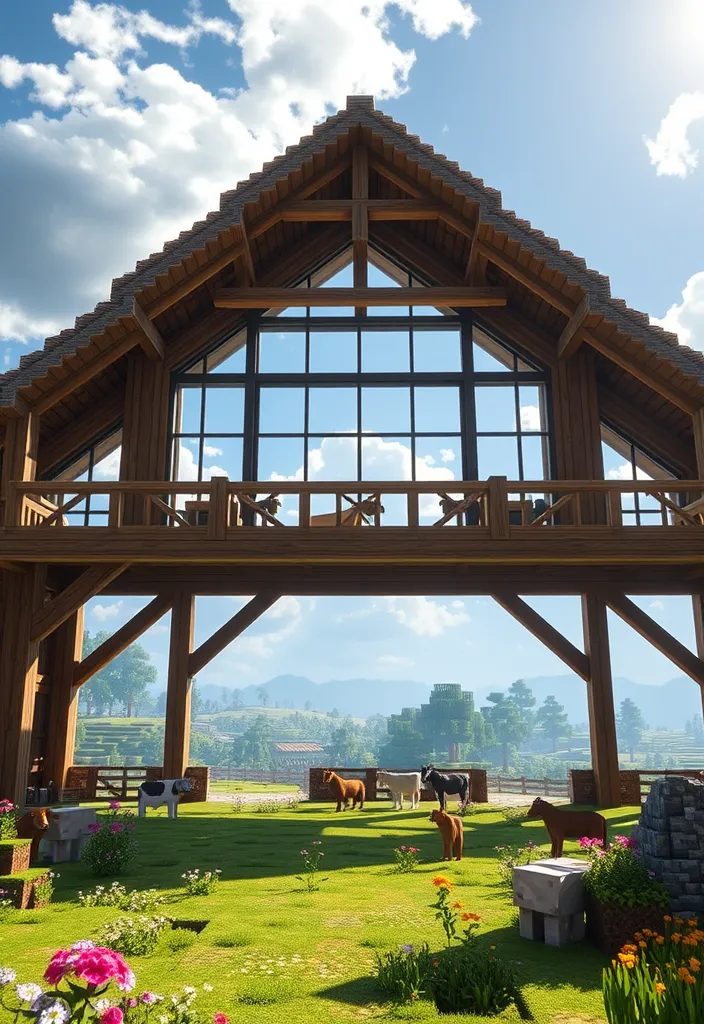 12 Must-See Minecraft Barn Ideas That Will Transform Your Game! - 2. The Barn with a Loft