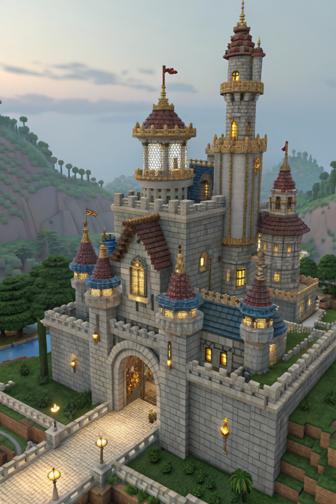 Minecraft Interior Ideas: Fantasy Fairytale Castle