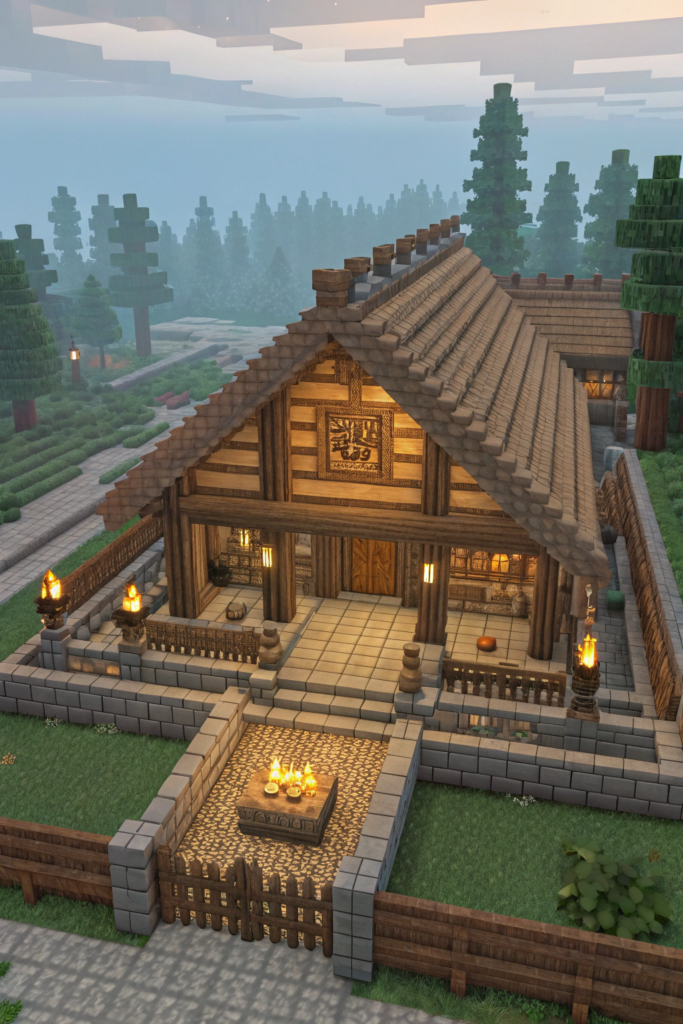 Minecraft Viking House Ideas: The Classic Longhouse