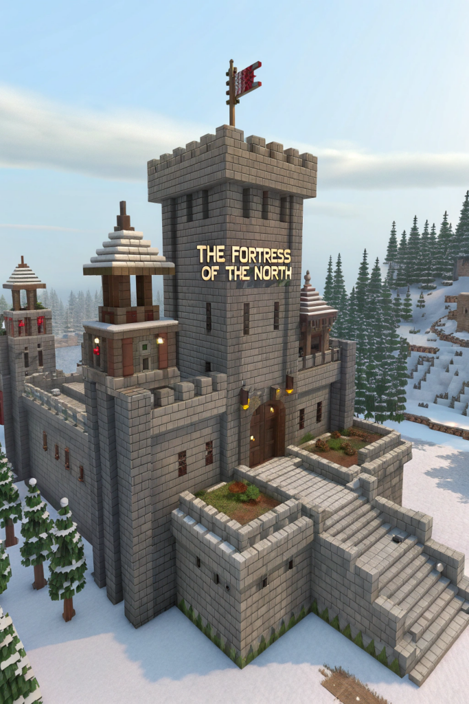 Minecraft Viking House Ideas: The Fortress of the North