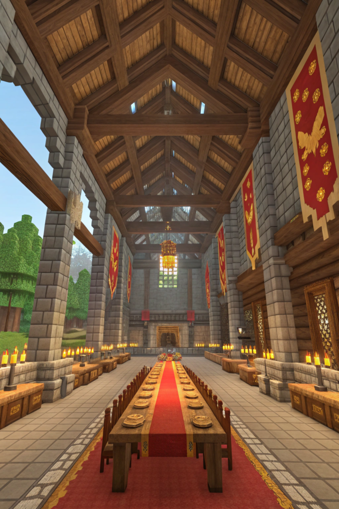 Minecraft Viking House Ideas: The Great Hall