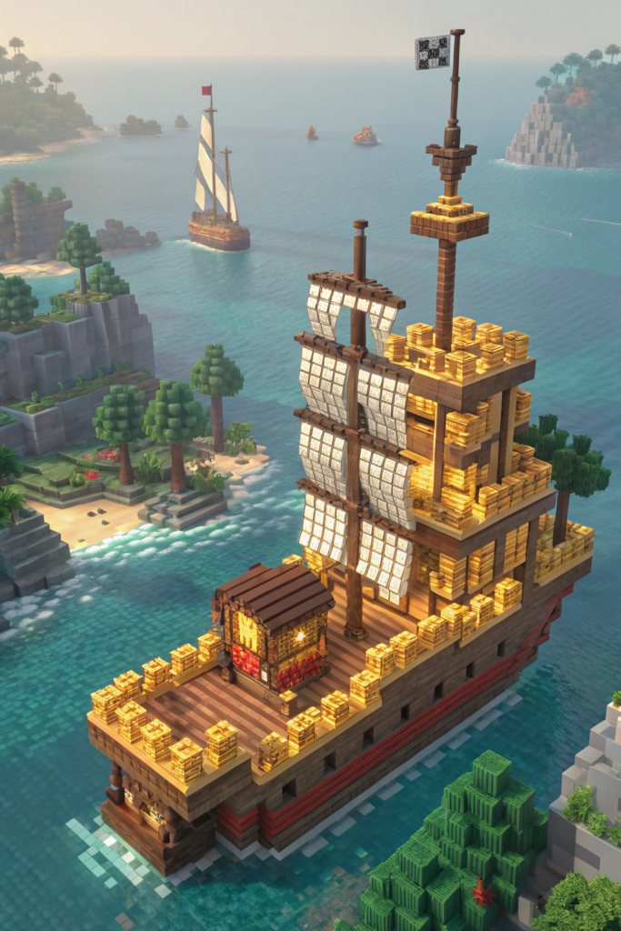 Minecraft Pirate Ship Ideas: The Treasure Ship