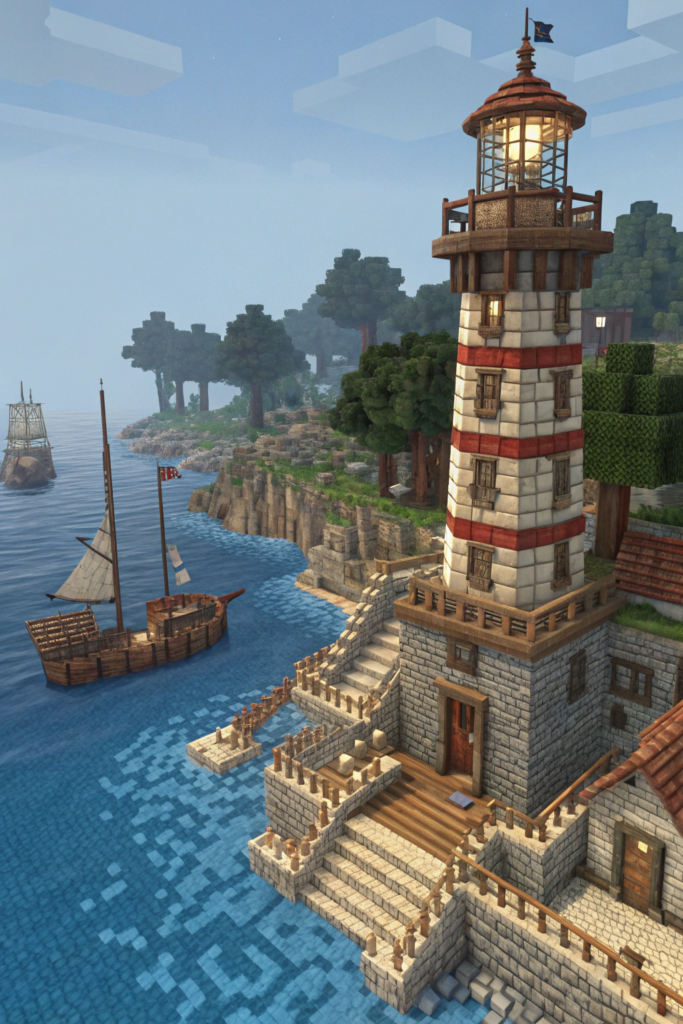 Minecraft Steampunk Ideas: Steampunk Lighthouse