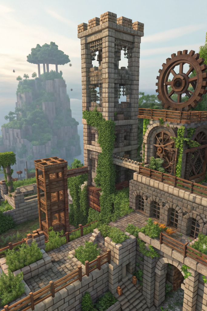 Minecraft Steampunk Ideas: Steampunk Ruins