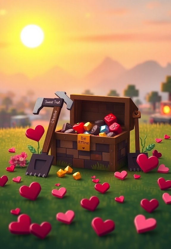 Valentine Minecraft Box Ideas: Box Of Chocolates