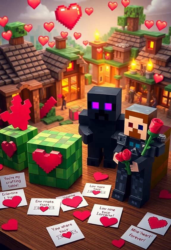 Valentine Minecraft Box Ideas: Minecraft Valentine Boxes