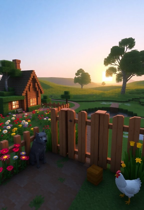 Wooden Picket Fences