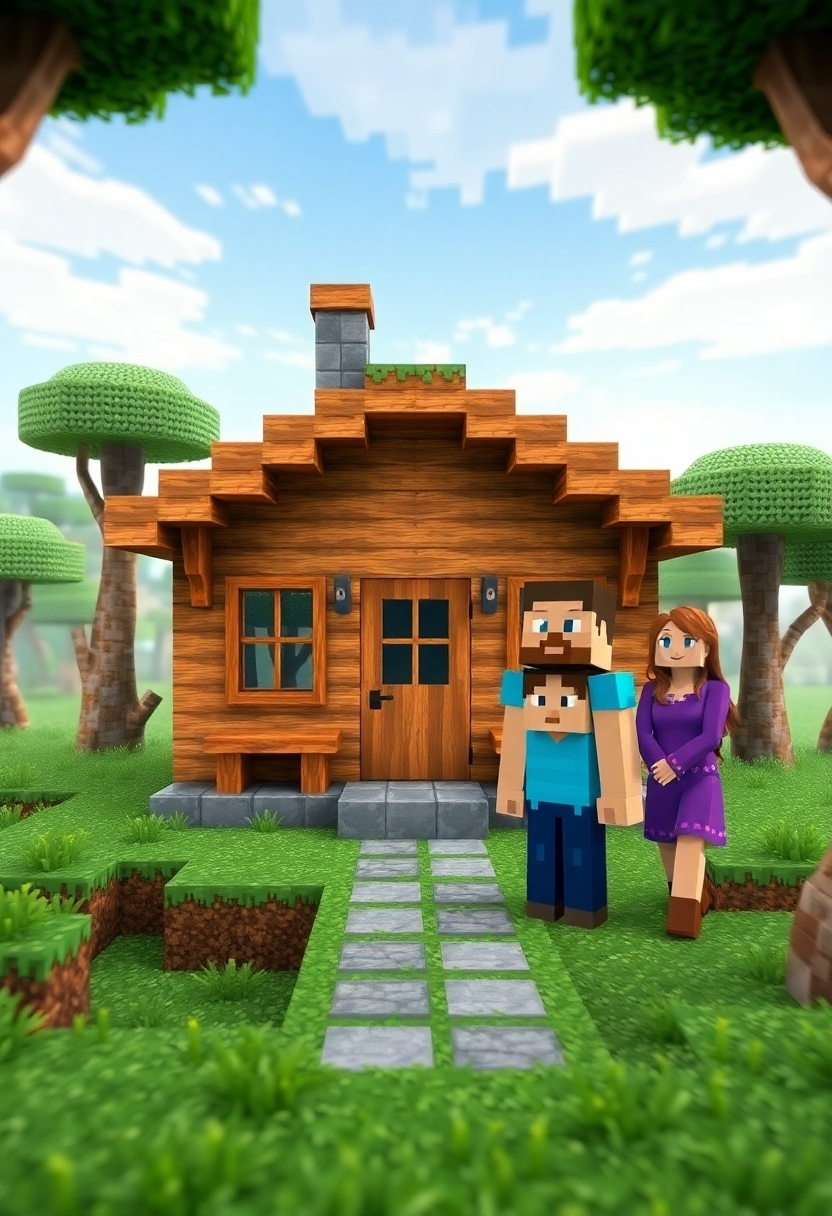 Minecraft Wallpaper Ideas: Steve And Alex Designs