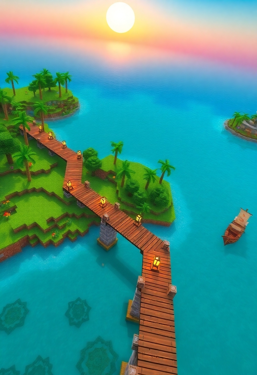 Minecraft Bridge Ideas: Island Hopper Bridge Ideas
