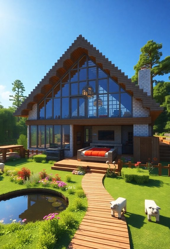 Cute Minecraft Cottage Ideas:
Spacious Cottage Idea