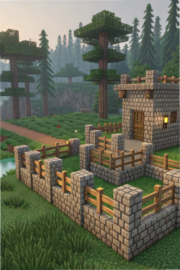 create a minecraft style build using only in game