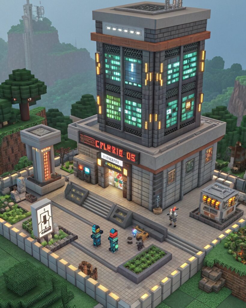 Futuristic Trading Hub