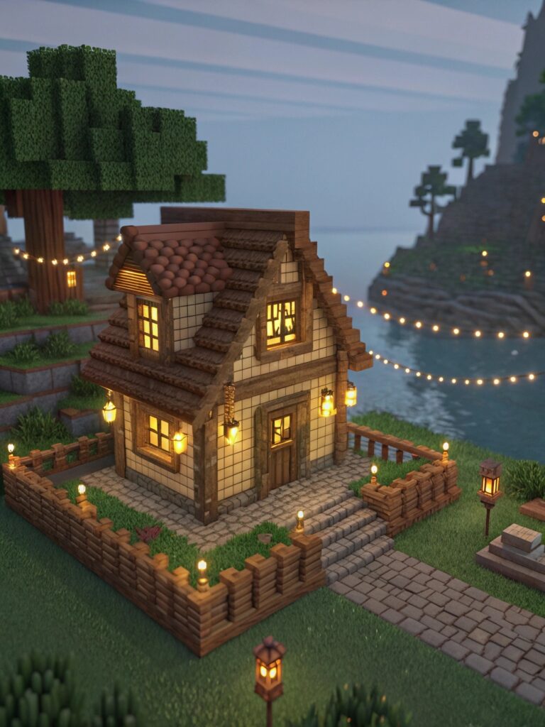 Minecraft House Interior Ideas : Lighting Options for a Cozy Atmosphere